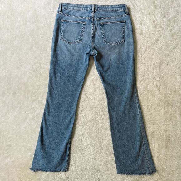 SLVRLAKE | Medium Wash Mid Rise Kick Flare Scarlett Style Jeans | Women's Sz 30 - Picture 2 of 10